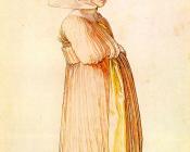 阿尔弗雷德丢勒 - Nuremberg Woman Dressed for Church
